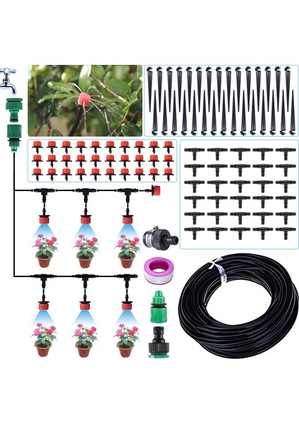 25M Otomatik Damla Sulama Seti 119CM Hortum (Yurt Dışından)
