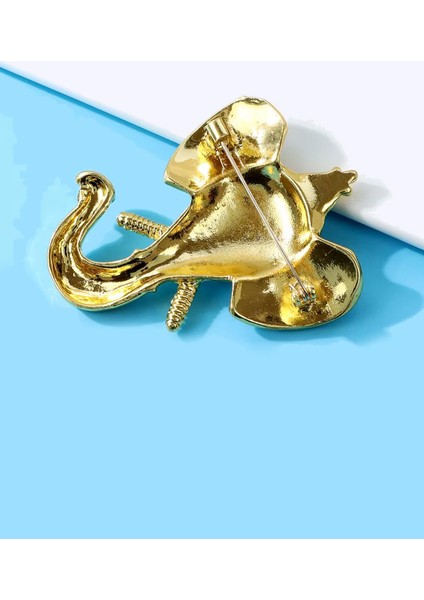 Mineli ve Taşlı Büyük Fil Broş Yaka Iğnesi fırsatları