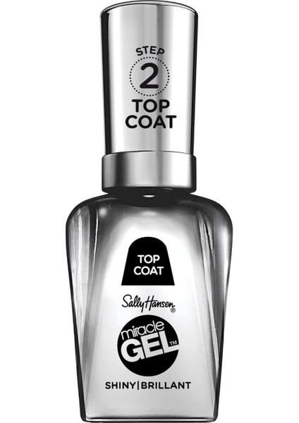 Miracle Gel Top Coat, Uv Lambasız Kalıcı Oje Dayanıklılığında Tırnak Cilası 14.7 ml