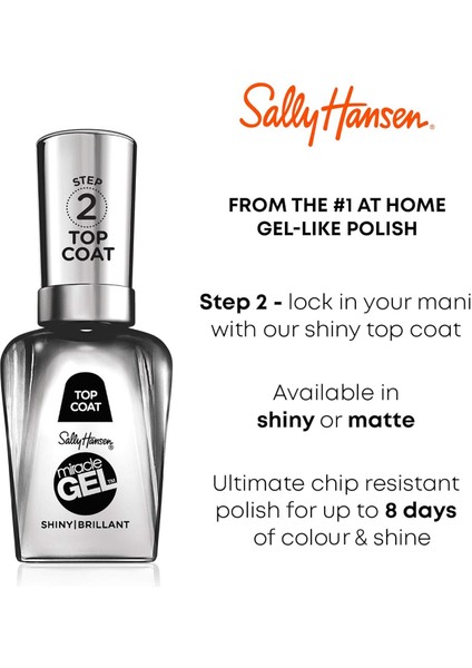 Miracle Gel Top Coat, Uv Lambasız Kalıcı Oje Dayanıklılığında Tırnak Cilası 14.7 ml fiyatları
