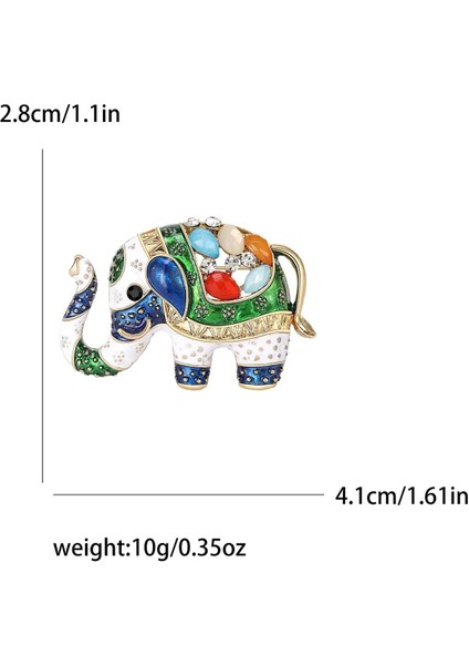 Mineli ve Taşlı Küçük Fil Broş Yaka Iğnesi indirimleri