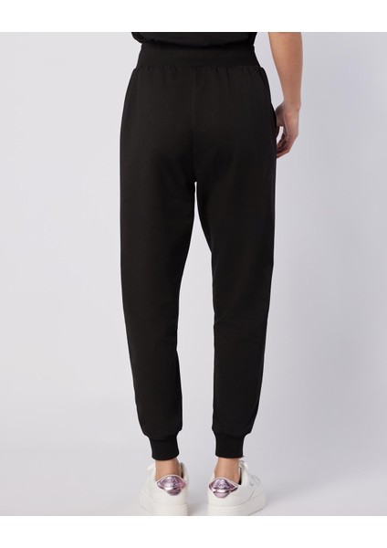 Nady Pant Kadın Siyah Regular Fit Eşofman Altı