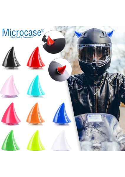Motosiklet Kask Vb Eşyalar Için Sevimli Ilginç Dıy Vantuzlu Karakter ve Parçalar Boynuz Seti - AL5009 modelleri