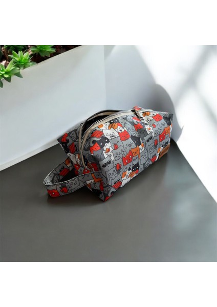 Desenli Makyaj Çantası ve Seyahat Çantası, Kozmetik Çantası - Catlantis fiyatları