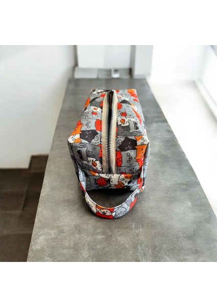 Desenli Makyaj Çantası ve Seyahat Çantası, Kozmetik Çantası - Catlantis modelleri