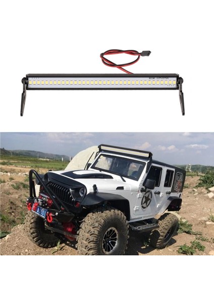 146MM 36 LED Işık Çubuğu Tavan Lambası Işıkları Eksenel SCX10 90046 Traxxas Trx4 Slash Rustler 1/8 1/10 Rc Paletli Araba (Yurt Dışından)