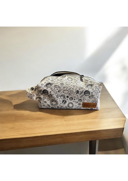 Desenli Makyaj Çantası ve Seyahat Çantası, Kozmetik Çantası - Space