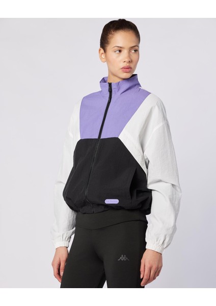 Andyse Kadın Siyah-Beyaz Comfort Fit Yağmurluk