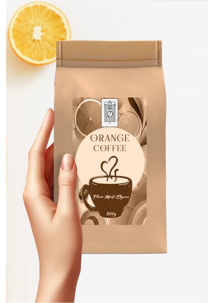 Orange Bean Coffee 200 gr, Portakal Aromalı Çekirdek Kahve