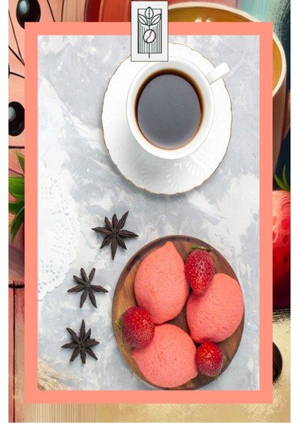 Strawberry Bean Coffee 200 gr, Çilek Aromalı Çekirdek Kahve
