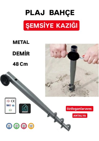 Plaj Deniz Güneş Şemsiye Kazığı 48 cm