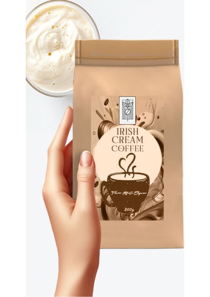 Irish Cream Bean Coffee 200 gr, Irlanda Kreması Aromalı Çekirdek Kahve
