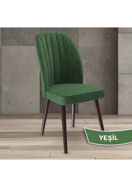 Platinum Serisi Üst Kalite Mutfak Sandalyesi Metal Kahverengi Iskeletli 6 Adet Sandalye fiyatları