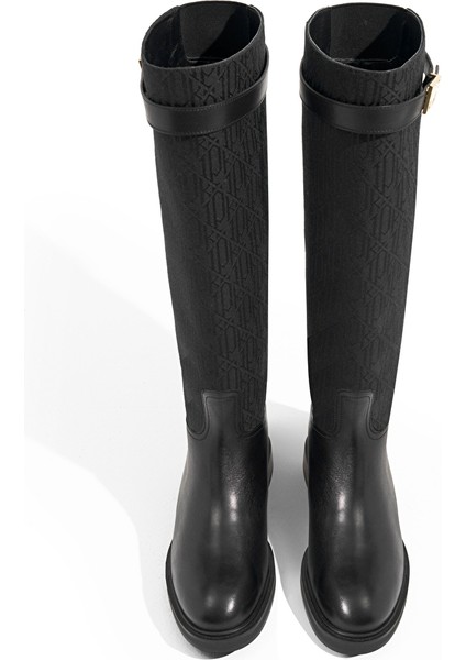 %100 Deri Metal Tokalı Çizme fırsatları