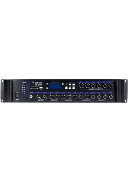 WM-2700U 700W USB/BT/SD 6 Bölgeli Hat Trafolu Mikser Amfi - Anfi