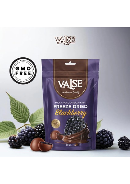 Sütlü Çikolata Kaplı Böğürtlen Draje 80 gr