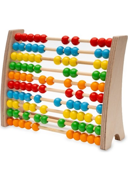 Montessori Renkli Ahşap Abaküs