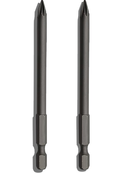 2 Adet Mıknatıslı Uzun Boy 100MM Yıldız Sıkma Ucu-Matkap Ucu /ph2 Pz2 Iki Adet