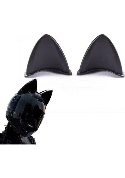 Motosiklet Kask Vb Eşyalar Için Sevimli Ilginç Dıy Yapışkanlı Karakter ve Parçalar Kedi Kulağı Seti - AL5011