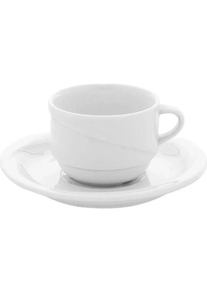 Porselen Istanbul Çay ve Nescafe Fincan Tabaklı1 Adet 170 cc