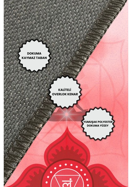 Meditasyon Köşesi Için Halı Dokuma Kaymaz Tabanlı Kırmızı Halı Yoga Halısı indirimleri