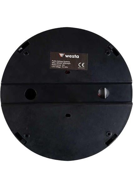 WS-1119TB 13 cm Sıva Üstü Siyah Tavan Hoparlör