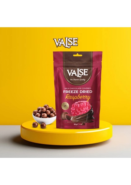 Sütlü Çikolata Kaplı Ahududu Draje 80 gr