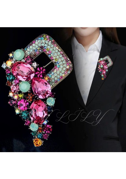 Canlı, Çok Renkli, Modern Broş