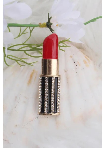 Kırmızı Ruj Broş Yaka Iğnesi indirimleri