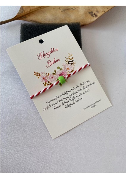 Marteniçka Dilek Bilekliği Açık Yeşil Boncuklu