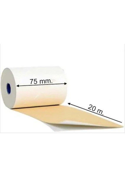 Pos Rulo 2 Nüsha 75 mm x 20 mt 10 Adet