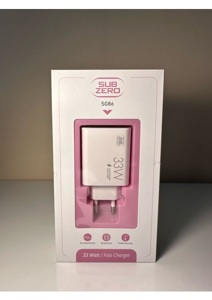 33W USB Hızlı Şarj Başlığı