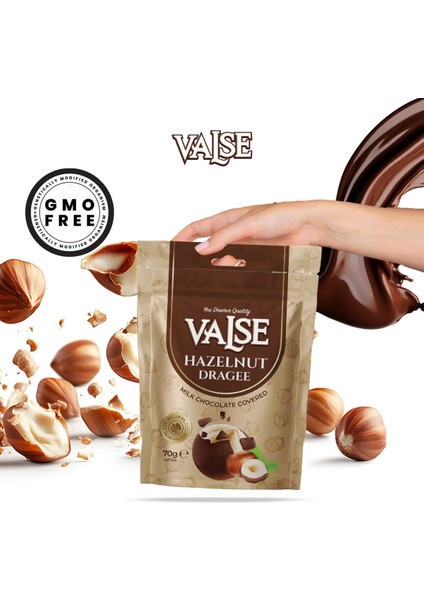 Sütlü Çikolata Kaplı Fındık Draje 70 gr