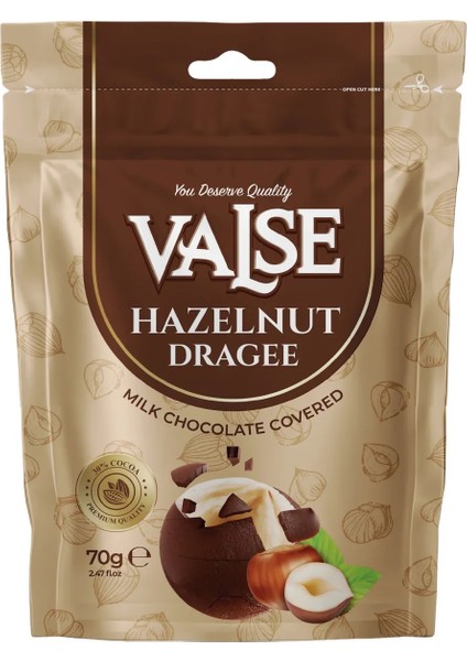 Sütlü Çikolata Kaplı Fındık Draje 70 gr