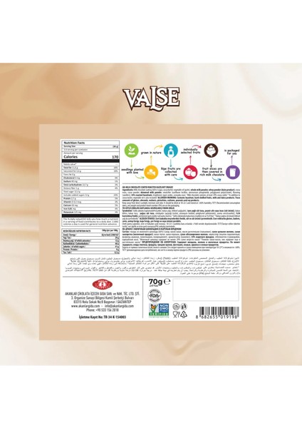 Sütlü Çikolata Kaplı Fındık Draje 70 gr
