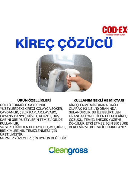 Kireç Çözücü 4 L x 2 Adet