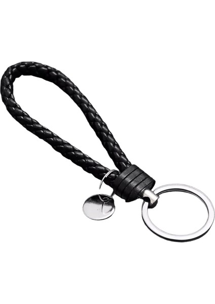 Pu Deri Örgülü Dokuma Halat Bileklik Anahtarlık Askı Erkekler Kadınlar Için Kaliteli Dıy Anahtar Zincirleri Çanta Araba Anahtarlık Takı Aksesuarları (Yurt Dışından)