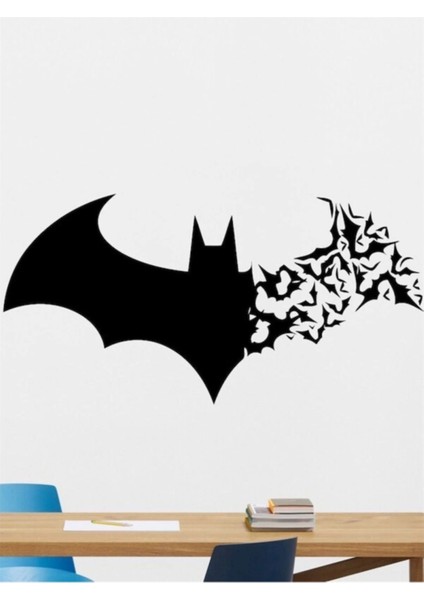 Şık Batman Su Geçirmez Kendinden Yapışkanlı Dekoratif Duvar Sticker