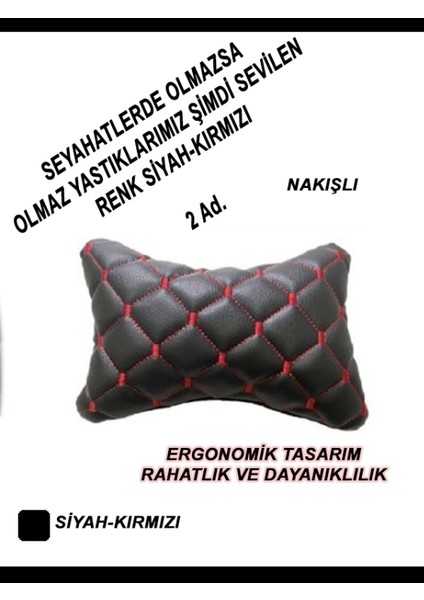 Renault Laguna Sw Oto Koltuk Boyun Yastığı Kırmızı