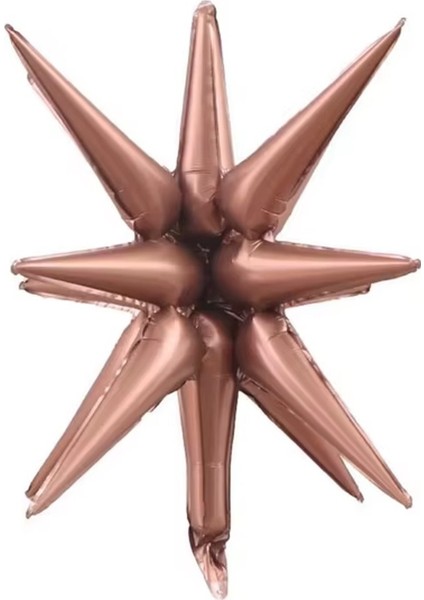 Kahverengi Starburst Kutup Yıldızı Folyo Balon