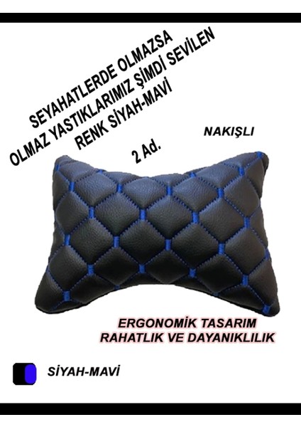 Daihatsu Terıos Oto Koltuk Boyun Yastığı Mavi