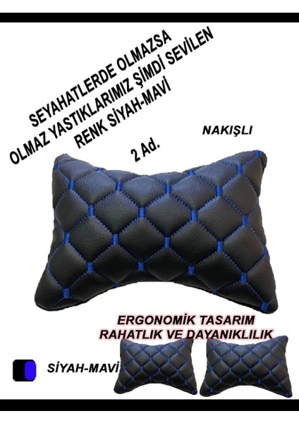 Daihatsu Terıos Oto Koltuk Boyun Yastığı Mavi