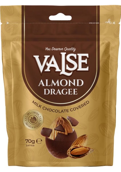 Sütlü Çikolata Kaplı Badem Draje 70 gr
