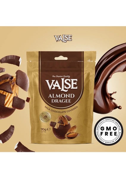 Sütlü Çikolata Kaplı Badem Draje 70 gr