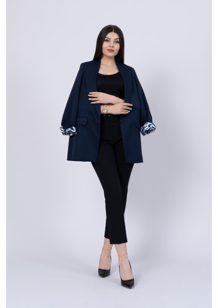 Leopar Desen Astarlı Oversize Trend Ceket 8609 fırsatları