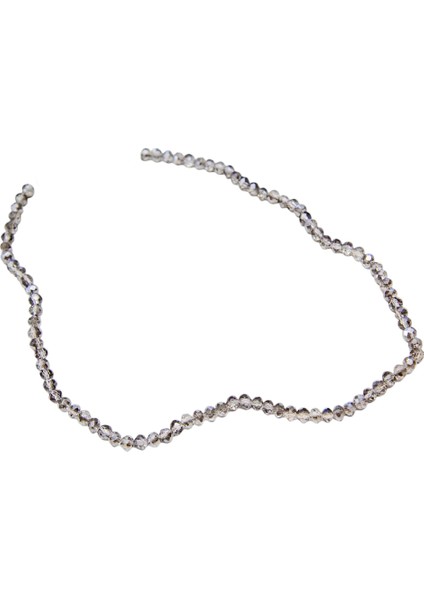 4 mm Duman Basık Kristal Cam Boncuk 1 Dizi - (110 Adet) fiyatları