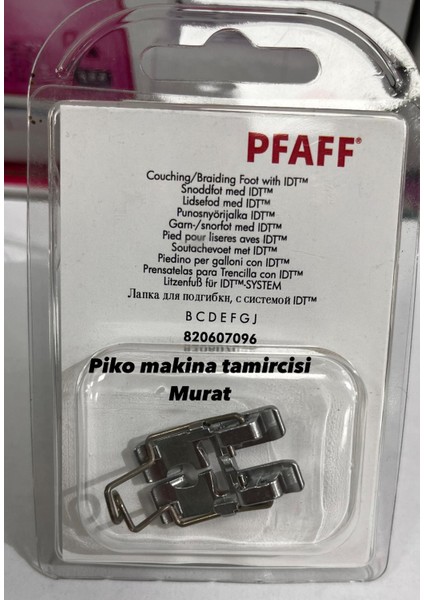 820607096 Pfaff Nakışlama/örme Ayağı