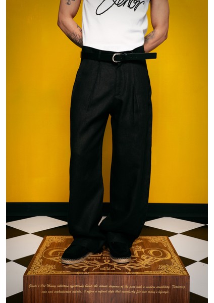 Keten Siyah Pantolon fiyatları