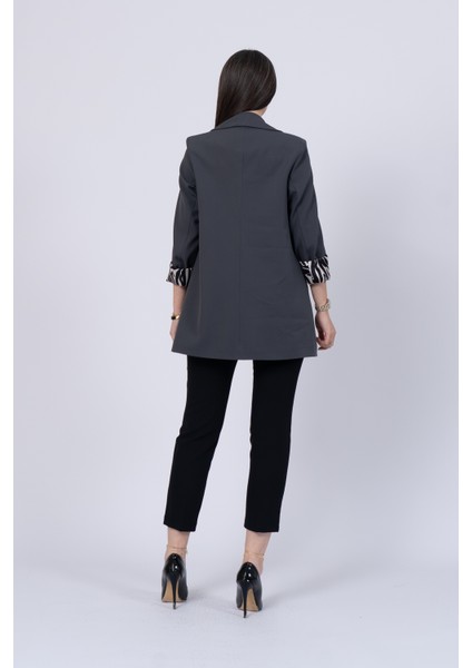 Leopar Desen Astarlı Oversize Trend Ceket 8609 indirimleri