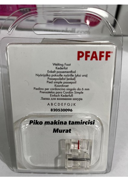 Fitil Üst Dikiş Ayağı (Sol)